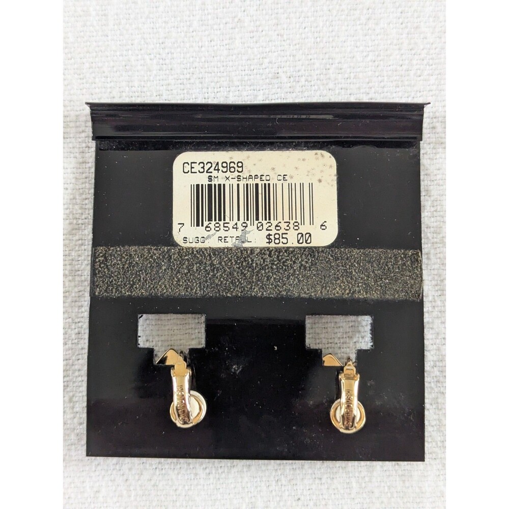 Swarovski Crystal Signature Jewelry Clip on Earrings, X-Shaped CE324969 ($85) - Picture 2 of 3